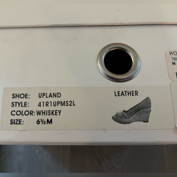 Michael Kors UPLAND Leather Espadrille Wedge Sandals Platform Brown 6.5 ❌ - Picture 5 of 5